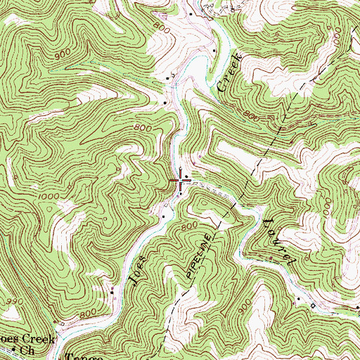Topographic Map of Laurel Fork, WV
