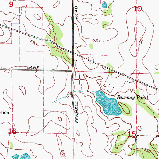 Topographic Map of Saint James Missionary Baptist Church, AL