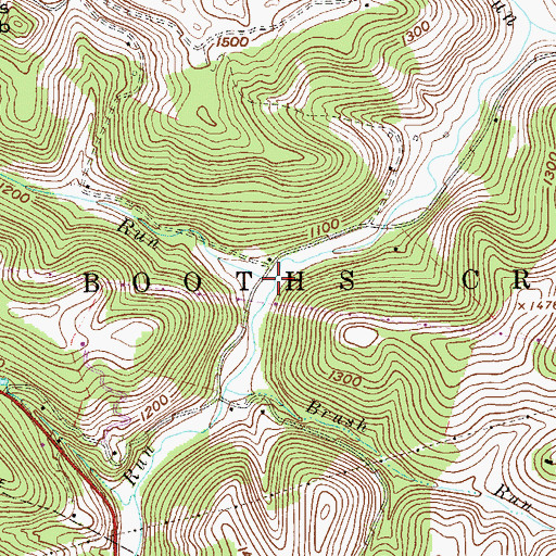 Topographic Map of Jack Run, WV