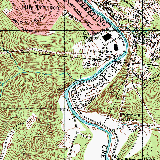 Topographic Map of Jakes Run, WV
