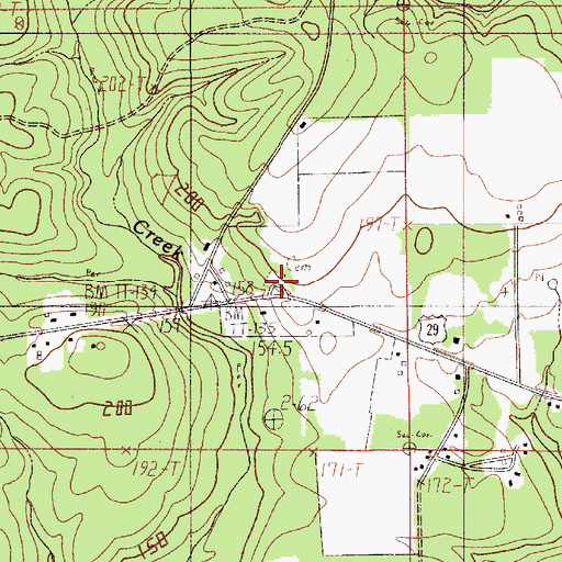 Topographic Map of Still Cemetery, AL