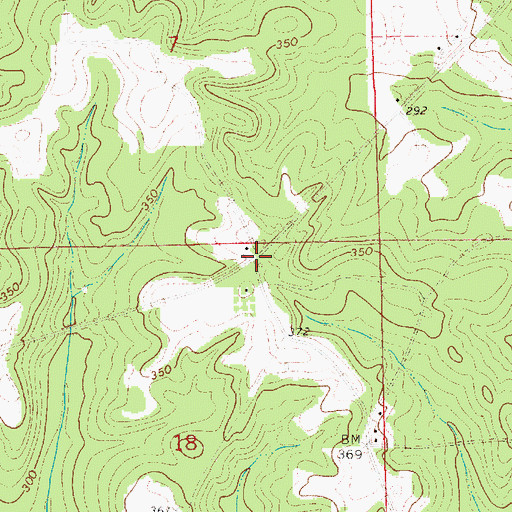Topographic Map of Fosters Store (historical), AL