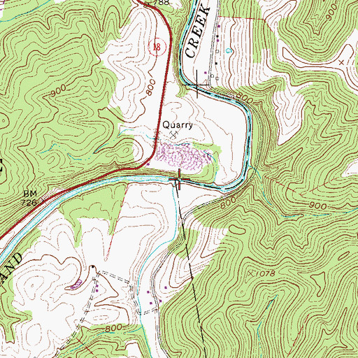 Topographic Map of Jefferson Run, WV