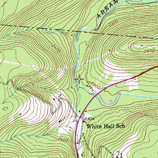 Topographic Map of Johnnycake Run, WV