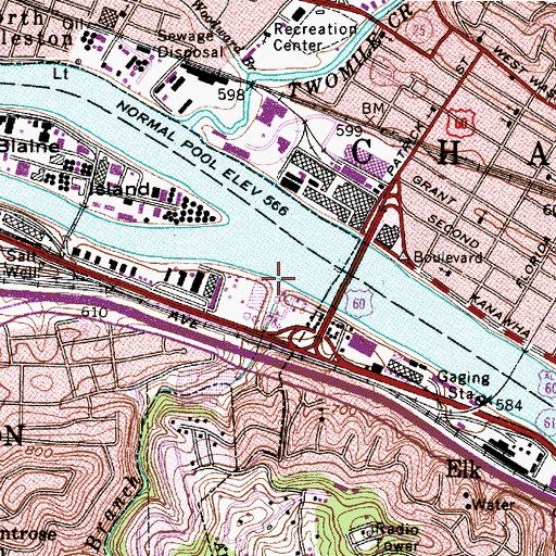 Topographic Map of Joplin Branch, WV