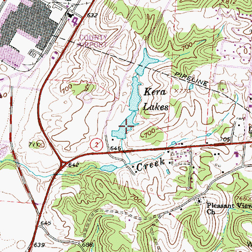 Topographic Map of Kera Lakes, WV