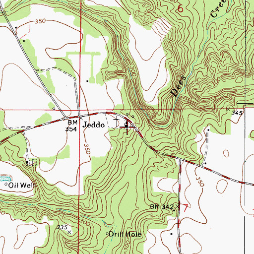 Topographic Map of Poplar Springs Baptist Church, AL
