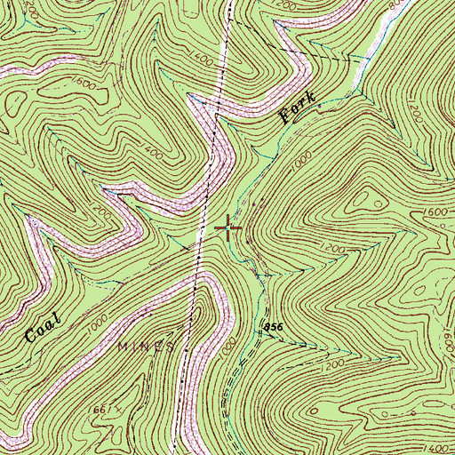 Topographic Map of Laurel Fork, WV