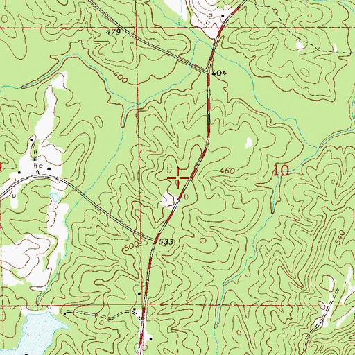 Topographic Map of Channahatchee Hunting Club, AL