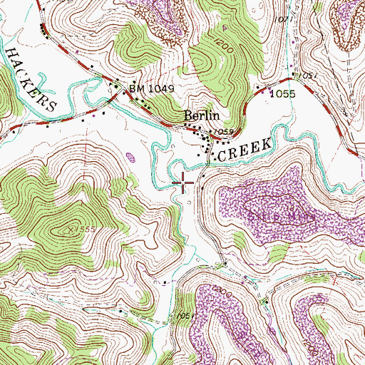 Topographic Map of Laurel Lick, WV