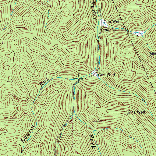 Topographic Map of Laurel Run, WV