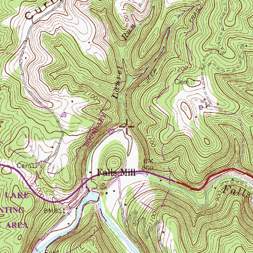 Topographic Map of Laurel Run, WV