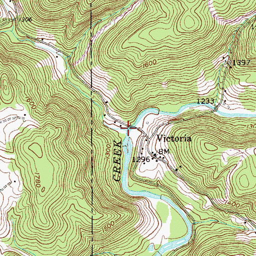 Topographic Map of Laurel Run, WV