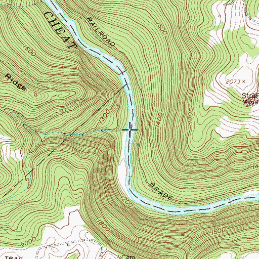Topographic Map of Laurel Run, WV