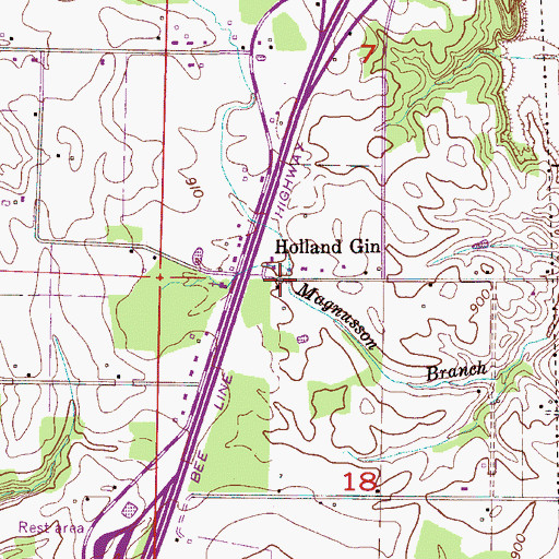 Topographic Map of Boyds Chapel Methodist Church, AL