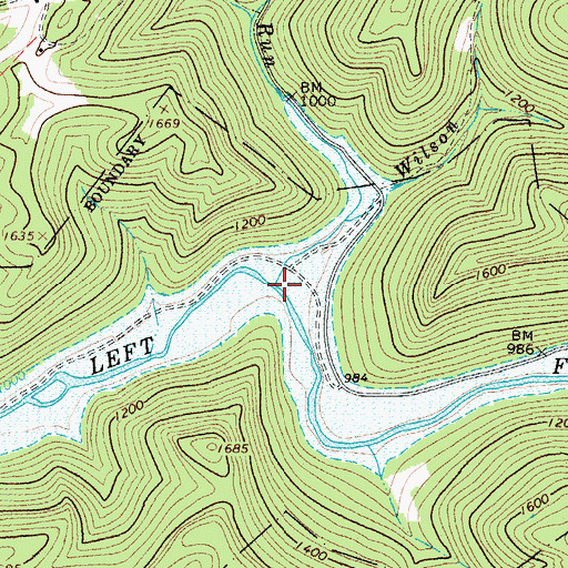 Topographic Map of Laurelpatch Run, WV