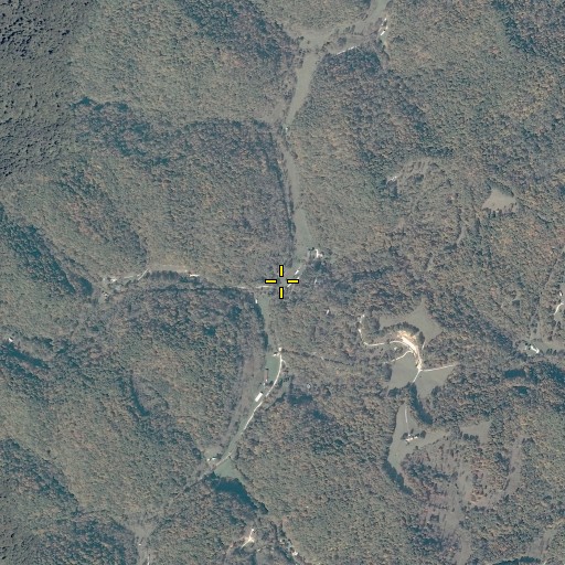 Aerial/Satellite Image of Left Fork Greenbrier Creek, WV