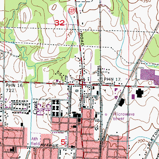 Topographic Map of Saint Luke Missionary Baptist Church, AL