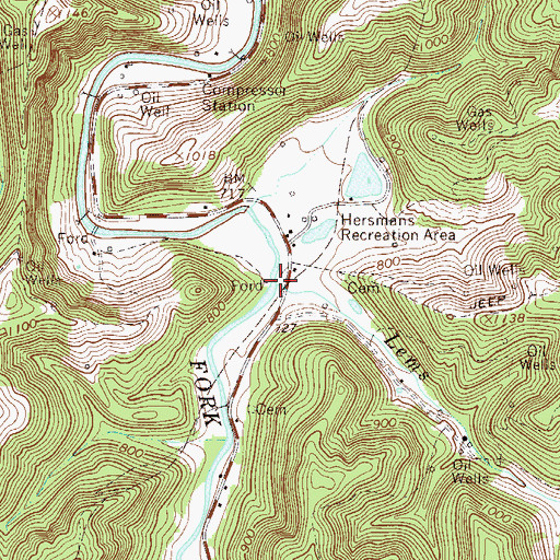 Topographic Map of Lems Run, WV