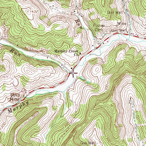 Topographic Map of Limestone Run, WV