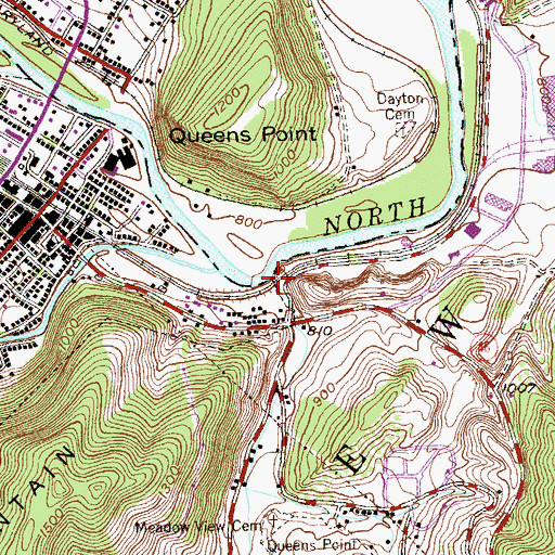 Topographic Map of Limestone Run, WV