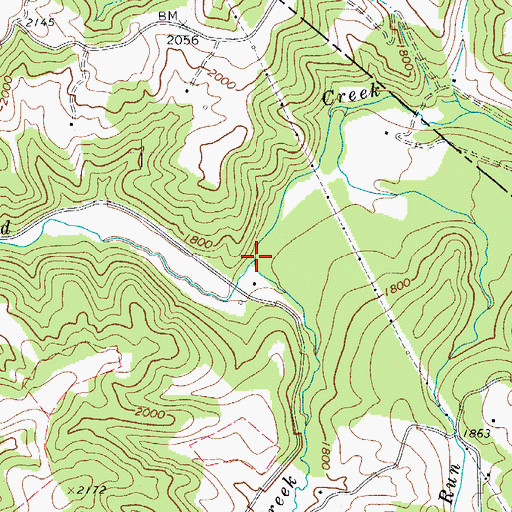 Topographic Map of Little Island Creek, WV