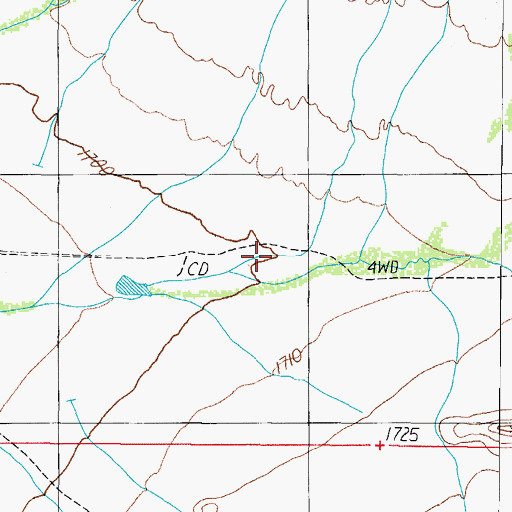 Topographic Map of Komelik Pass, AZ