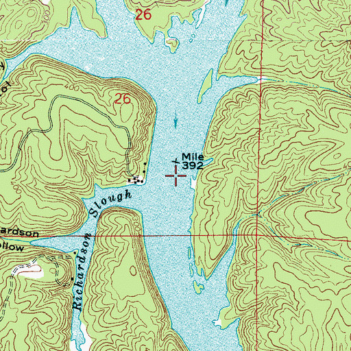 Topographic Map of Sanford Ferry (historical), AL