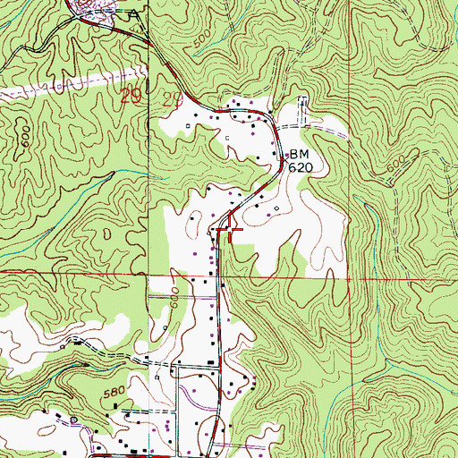 Topographic Map of Grahams Mill (historical), AL