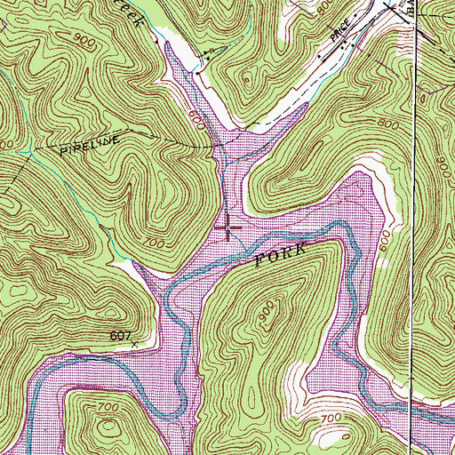 Topographic Map of Macedonia Church, WV