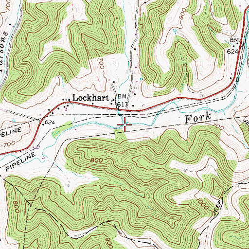 Topographic Map of McGraw Run, WV