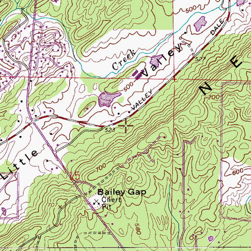 Topographic Map of North Shelby County Fire and Emergency Medical District Station 1, AL