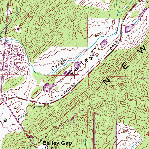 Topographic Map of Spain Park, AL