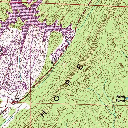 Topographic Map of Inverness Cliffs, AL