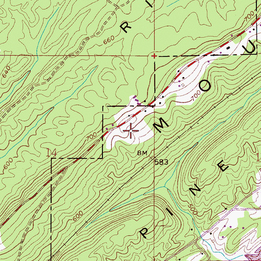 Topographic Map of Highlands, AL