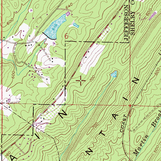 Topographic Map of Southpointe, AL