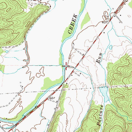 Topographic Map of Mill Run, WV