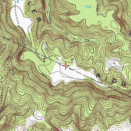 Topographic Map of Miller Ridge, WV