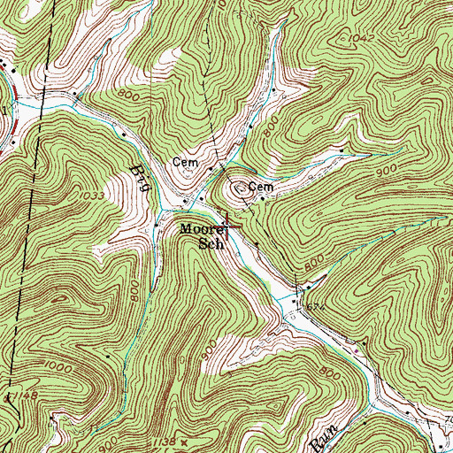 Topographic Map of Moore School (historical), WV