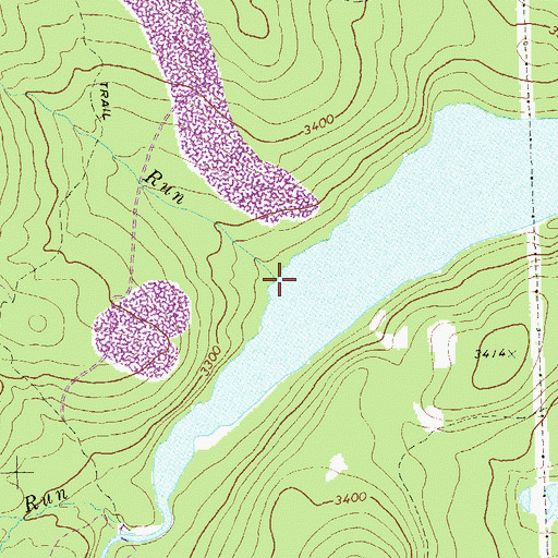 Topographic Map of Morgan Run, WV