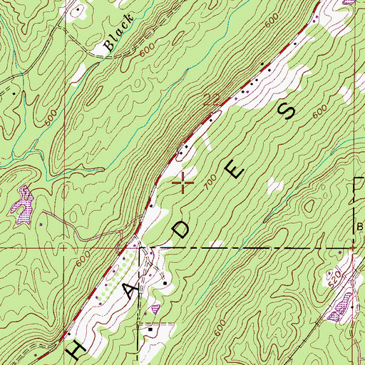Topographic Map of Fox Trace, AL