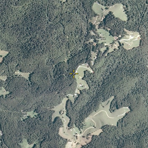 Aerial/Satellite Image of Mount Ovis Primitive Baptist Church, WV
