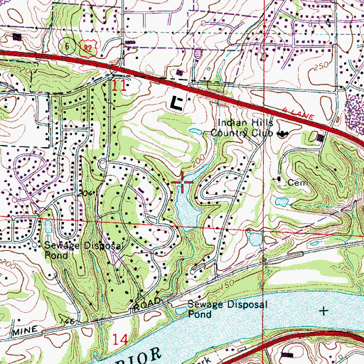 Topographic Map of Open Door Baptist Church, AL