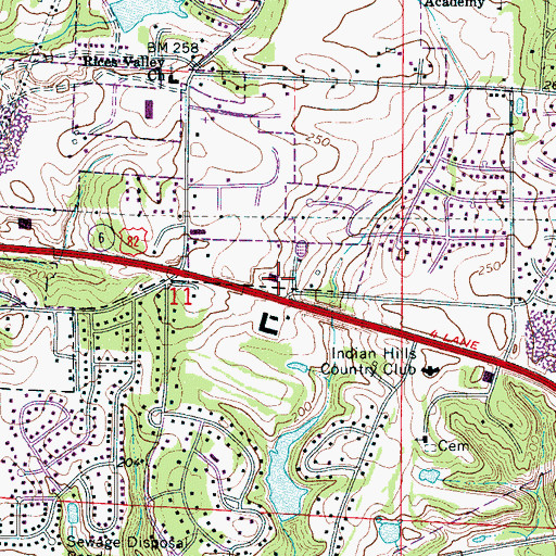 Topographic Map of North River Christian Academy, AL
