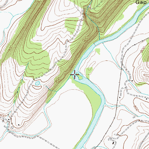 Topographic Map of Mudlick Run, WV