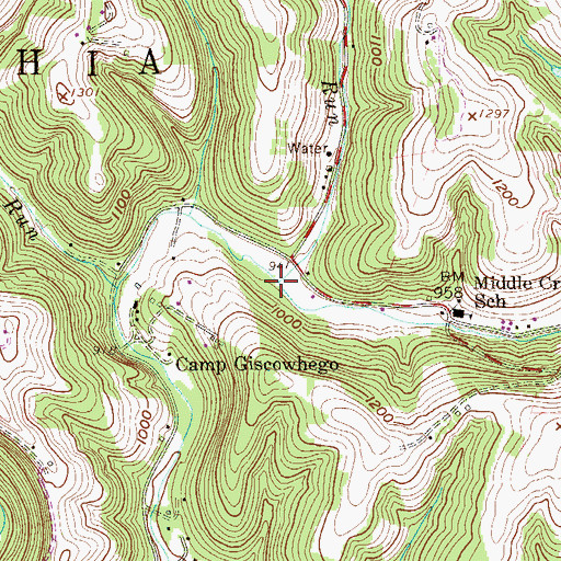 Topographic Map of Orrs Run, WV