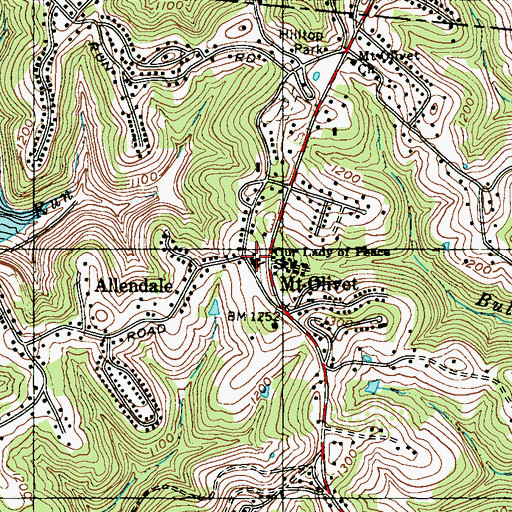 Topographic Map of Our Lady of Peace School, WV