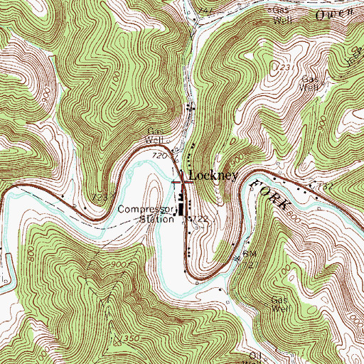 Topographic Map of Owen Run, WV