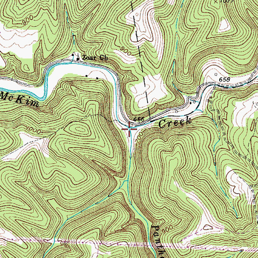 Topographic Map of Panther Run, WV