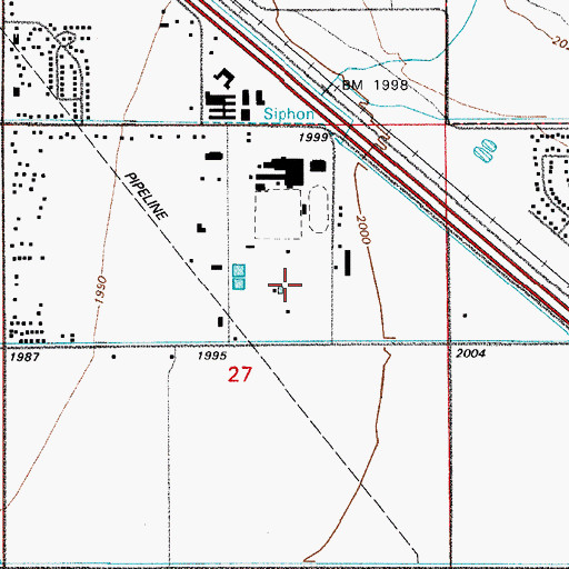 Topographic Map of Marana Park, AZ